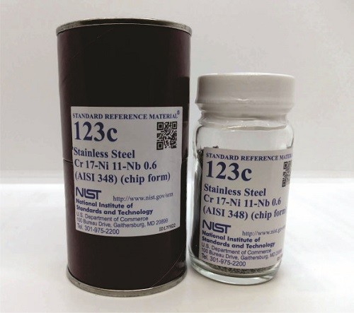 SRM 123c 不銹鋼，Cr-Ni-Nb(AISI 348)標準品
