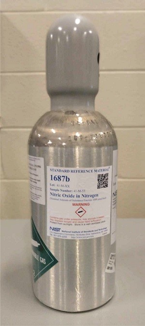 SRM 1687b 氮氣中的一氧化氮(公稱量-物質分數1000毫微升/摩爾)標準品